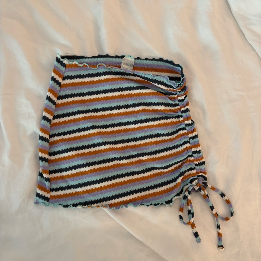 Lspace Swim Coverup Skirt - Stripes